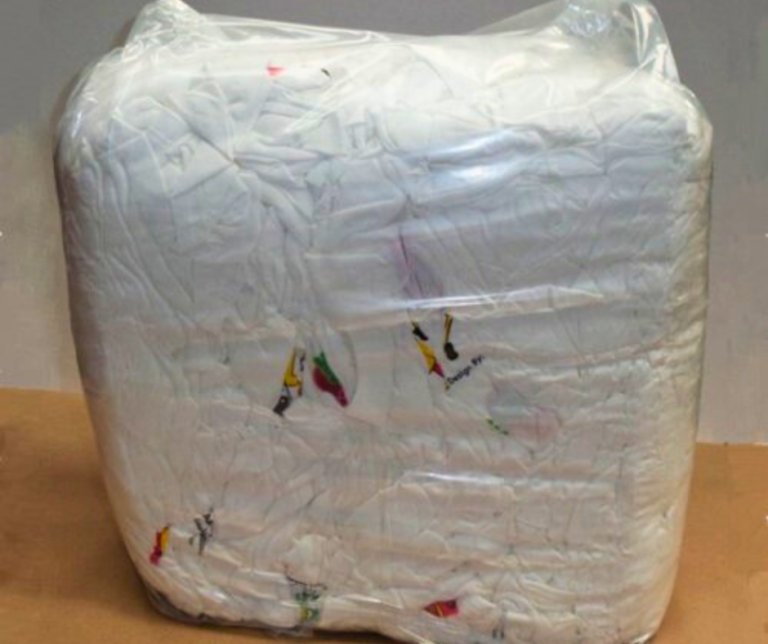 Corte de trapo blanco